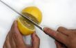 cutting a lemon