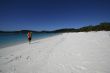 playing at the whitehaven beach