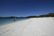 playing at the whitehaven beach