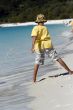 playing at the whitehaven beach