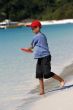 playing at the whitehaven beach