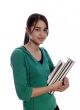 girl carrying books