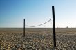 beach volleyball in sand