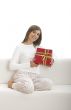 Happy woman with gifts