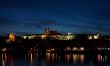 Prague castle at night