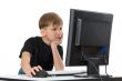 Boy on His Computer