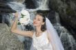 Bride at Waterfall