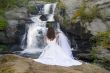 Bride at Waterfall