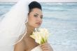 Caribbean Beach Wedding - Bride with Bouquet