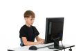 Boy on His Computer