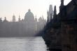 Charles bridge at early morning