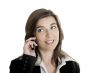 Businesswoman talking at mobile phone