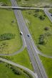 Aerial view of a motorway / Highway in France