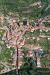 Aerial view of a french village