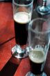 Dark Beer in Flute Glasses