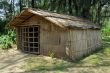 straw hut in village