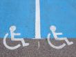 Lines and symbols  for disabled persons