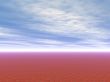 infinite brick pavement and blue sky high quality rendered from 3D