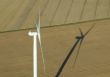 Aerial view of windturbine