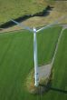 Overview of a lonely  wind turbine