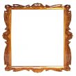 empty picture frame with amber decorative pattern