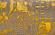 close-up of Computer Circuit Board abstract pattern