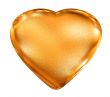 Golden pattern 3d heart - valentine`s love symbol