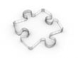 Puzzle on a white background