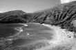 Hanauma Bay Reef Honolulu Hawaii sepia