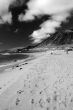 Footsteps in Sand sepia