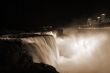 Niagara Falls at night sepia