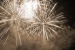 Fireworks Bursts sepia