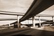 Overpass America Freeway System sepia