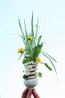 Eco Light Bulb With Flowers