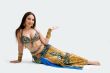 Belly dancer in blue