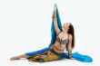 Belly dancer in blue