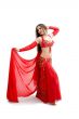 Belly dancer in red