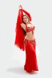 Belly dancer in red