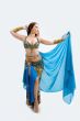 Belly dancer in blue