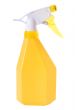 yellow spray bottle isolated on white