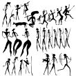 primitive art - various figures - vector