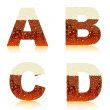 alphabet dark beer ABCD