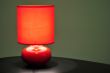 Red table lamp