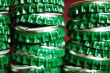 pile of green beer caps