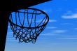 Basket silhouette blue sky