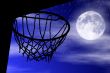 Basket silhouette moonlight