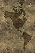 Parchment americas map