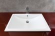 White bathroom sink