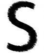 Scribble alphabet letter - S