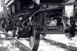 Locomotive wheel closeup